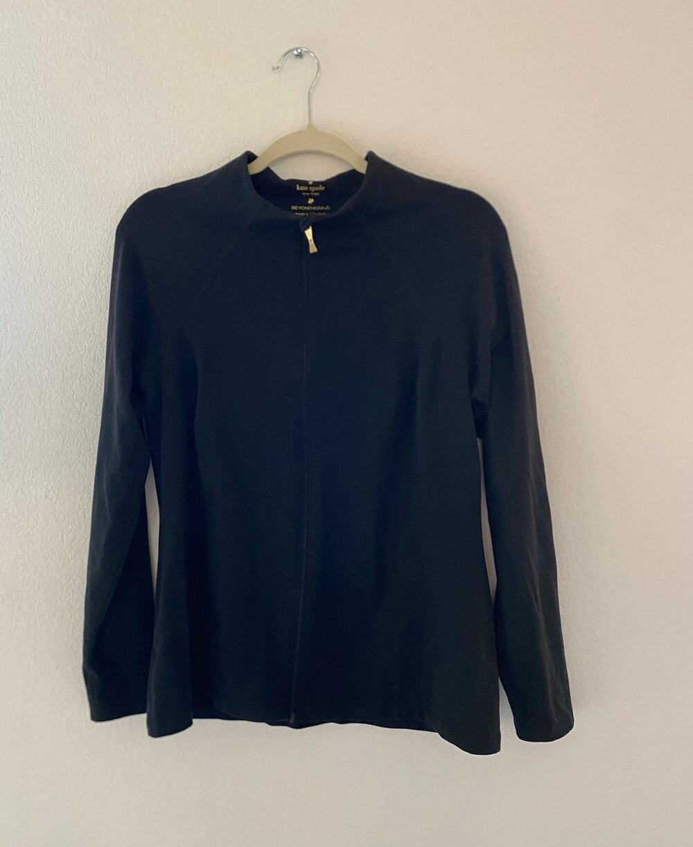 Kate Spade x Beyond Yoga Black Full Zip Jacket Women’s XL